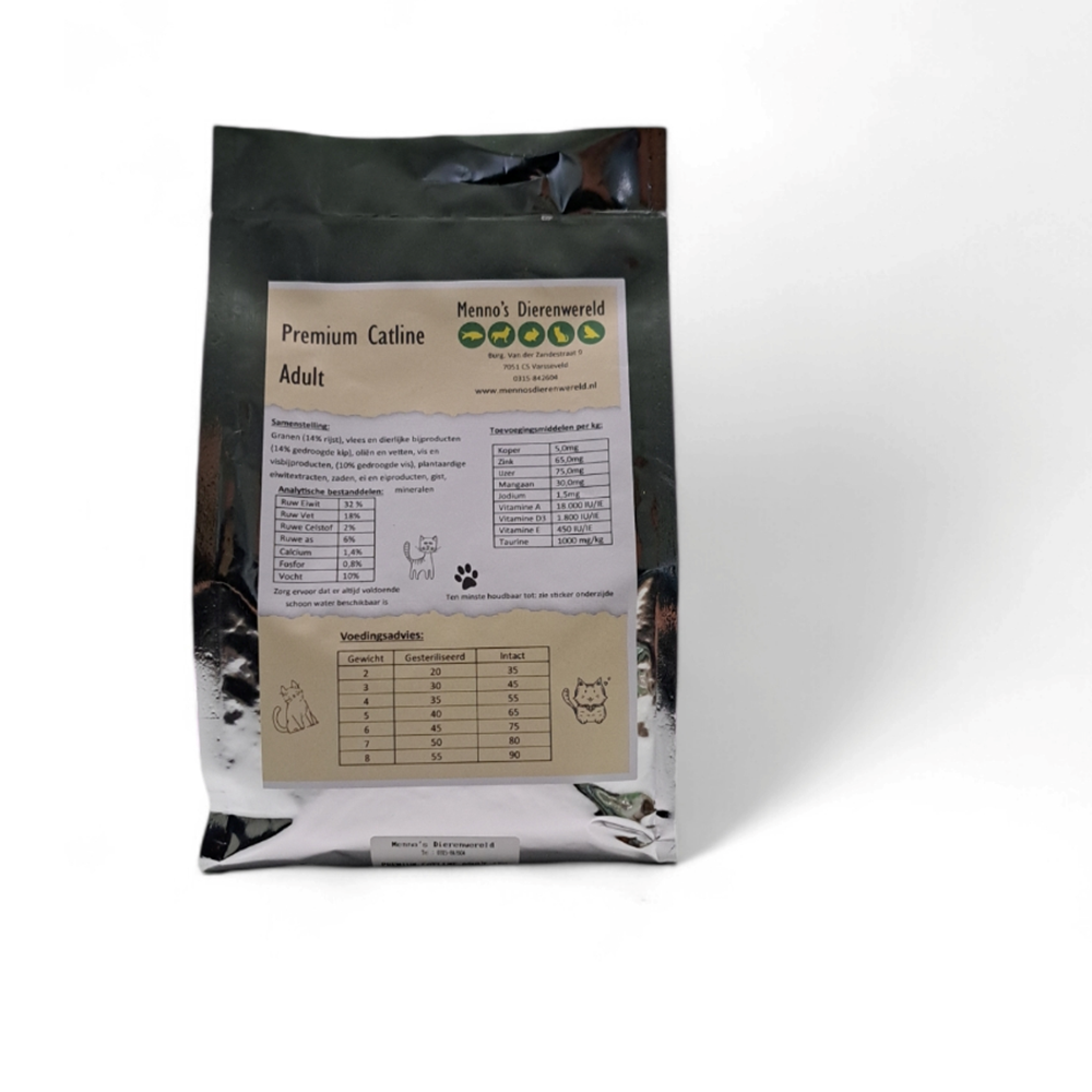 Menno's premium catline adult 1kg - Afbeelding 2