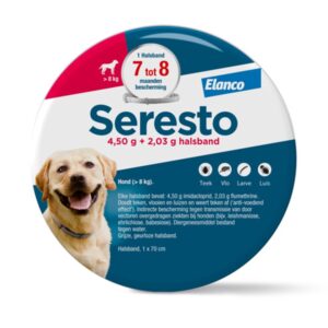 Seresto band grote honden vanaf 8kg 70 cm – vlooien- en tekenband met langdurige bescherming