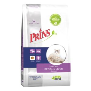 Prins VitalCare Veterinary Diet Renal Liver Support dieetbrok voor katten ter ondersteuning van nieren en lever