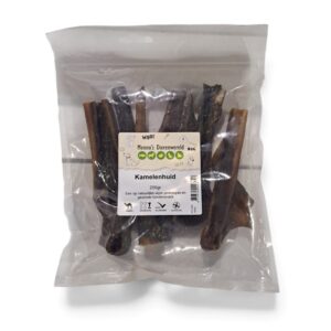 Gedroogde kamelenhuid 200 gram natuurlijke kauwsnack voor honden