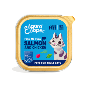 Edgard&Cooper cat adult pate salmon/chicken 85gram