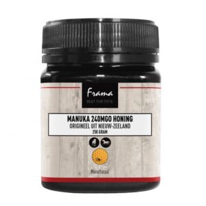 Pot Frama Manuka Honing 240 MGO van 250 gram voor honden en paarden