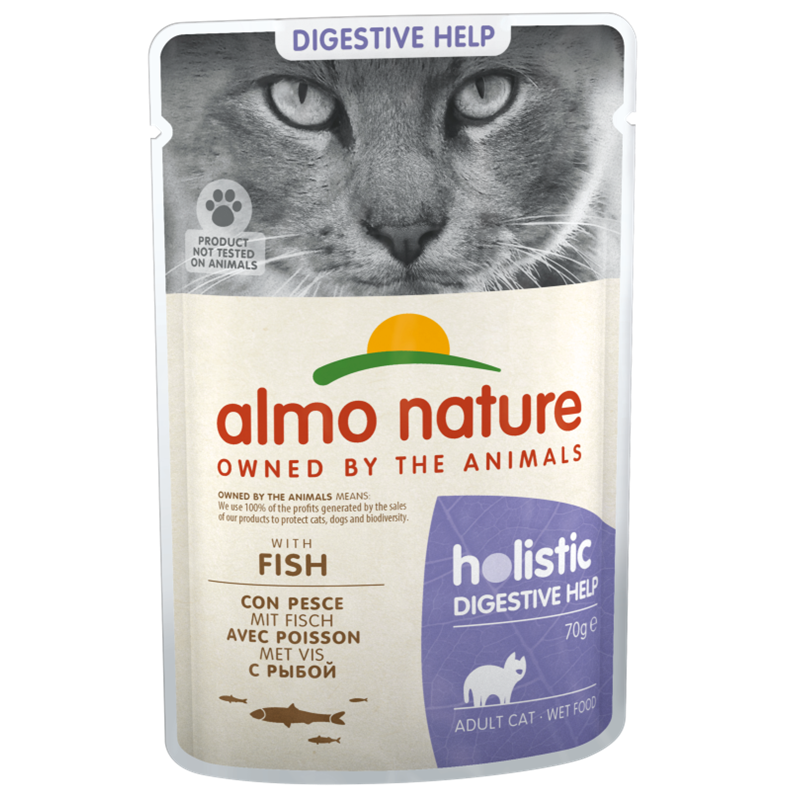 Almo Nature Holistic kat digestive help vis 70 gram
