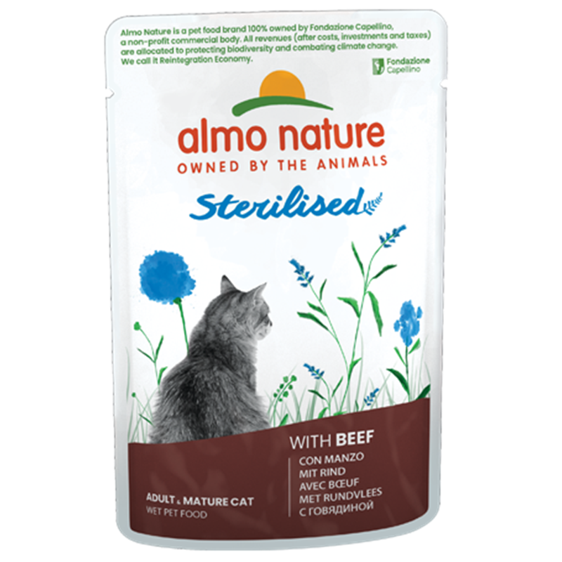 Almo Nature kat sterilised rund 70 gram