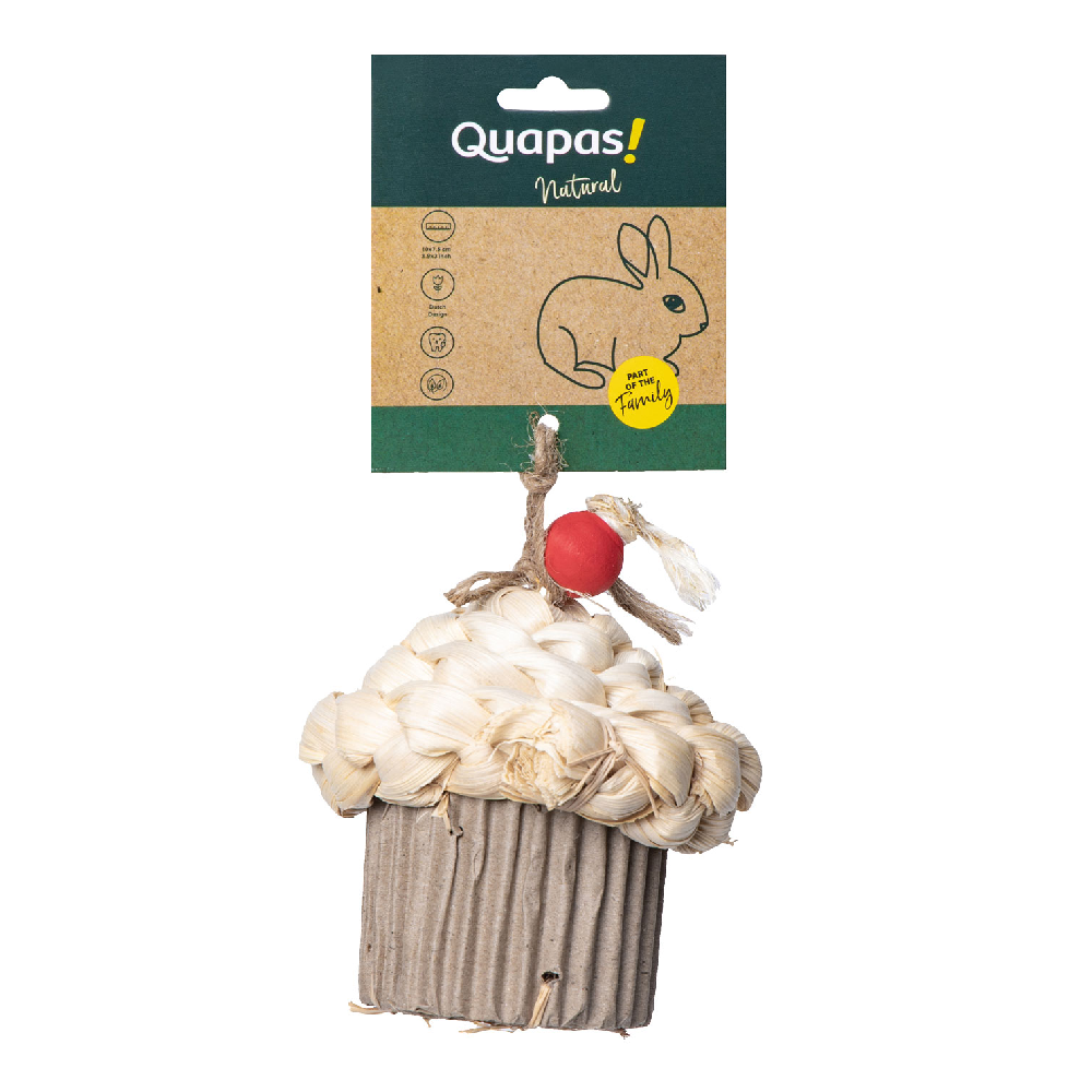 Quapas knaagdierspeelgoed cupcake 10 x 8 x 8 cm