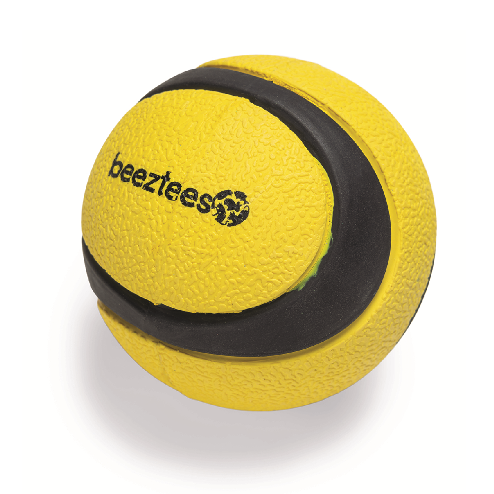 Fetch bal magnifiek geel/zwart 6,3cm