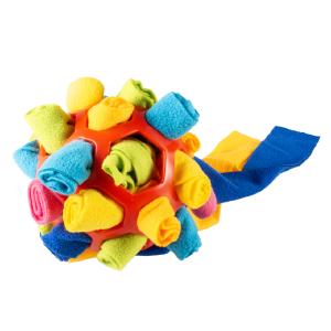 Snuffel- en snackbal 14x14x14 cm interactief speeltje voor hond en kat