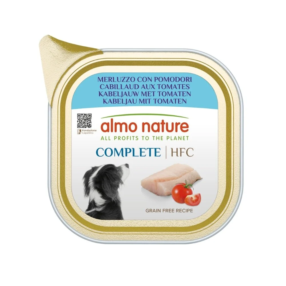 Almo nature hond HFC complete kabeljauw met tomaten 150 gram
