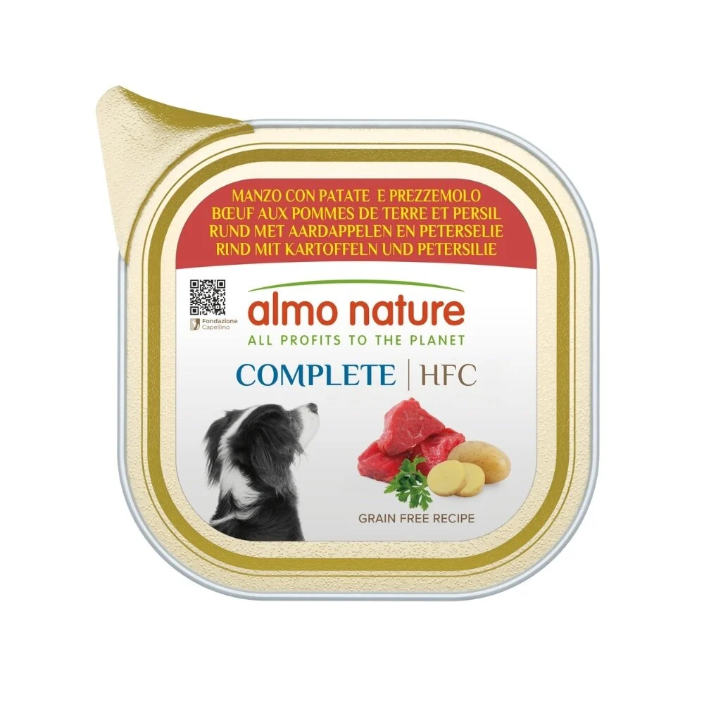 Almo nature hond HFC complete rund met aardappelen en peterselie 150 gram