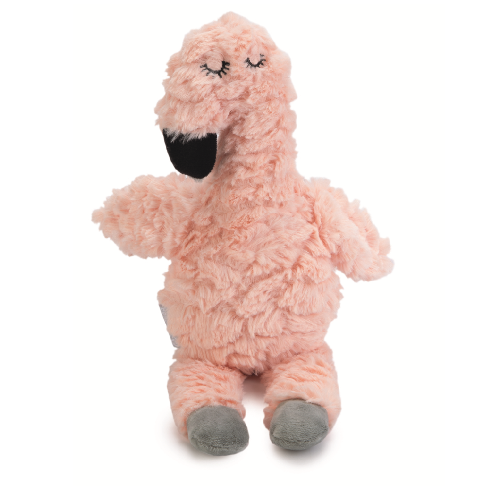 De Beeztees Flamino heartbeat knuffel 30 is een schattige knuffel voor alle puppy's. In de knuffel kun je een heartbeat simulator plaatsen. 30x21x5cm
