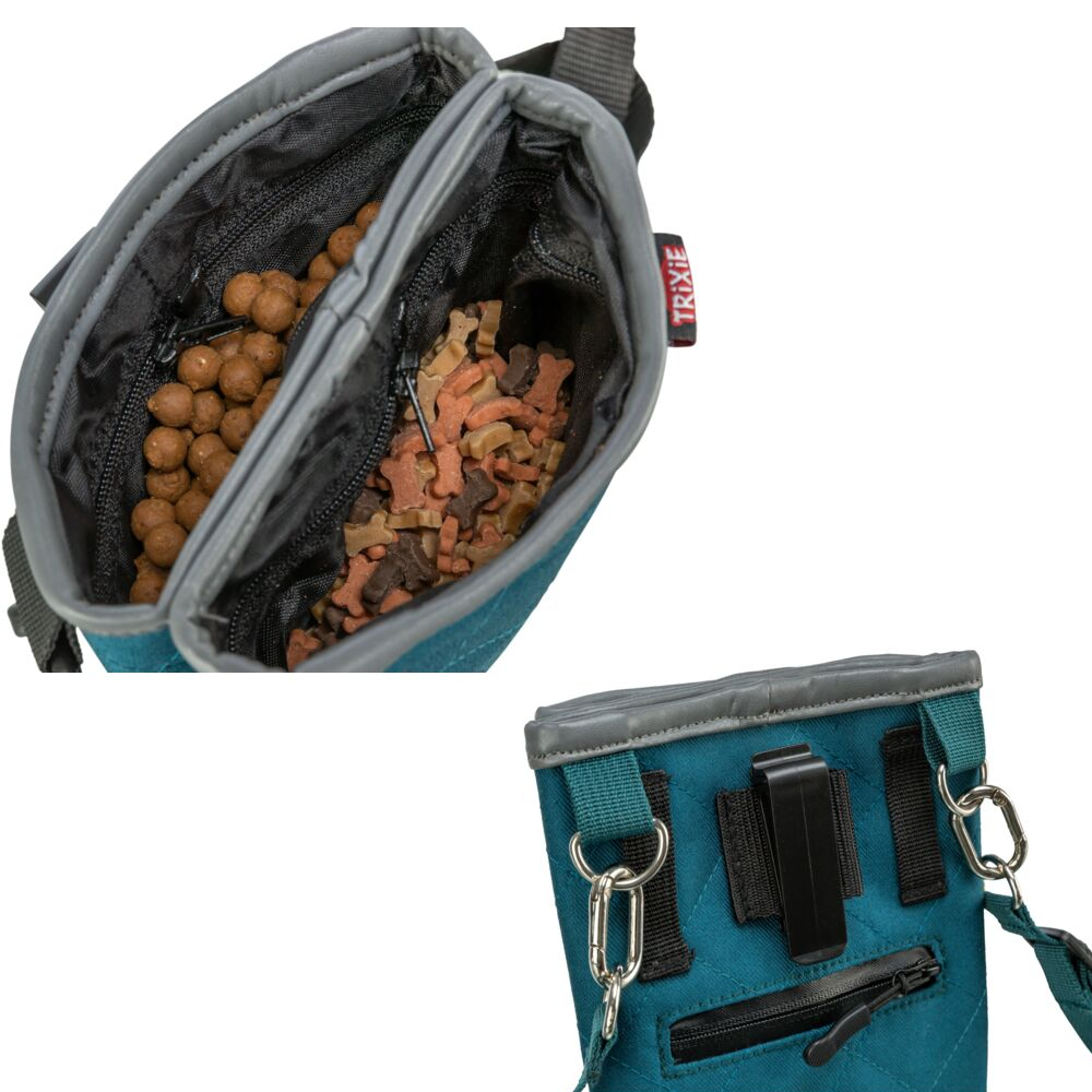 Trixie snackzakje twin 15x18x2,5cm petrol - Afbeelding 2