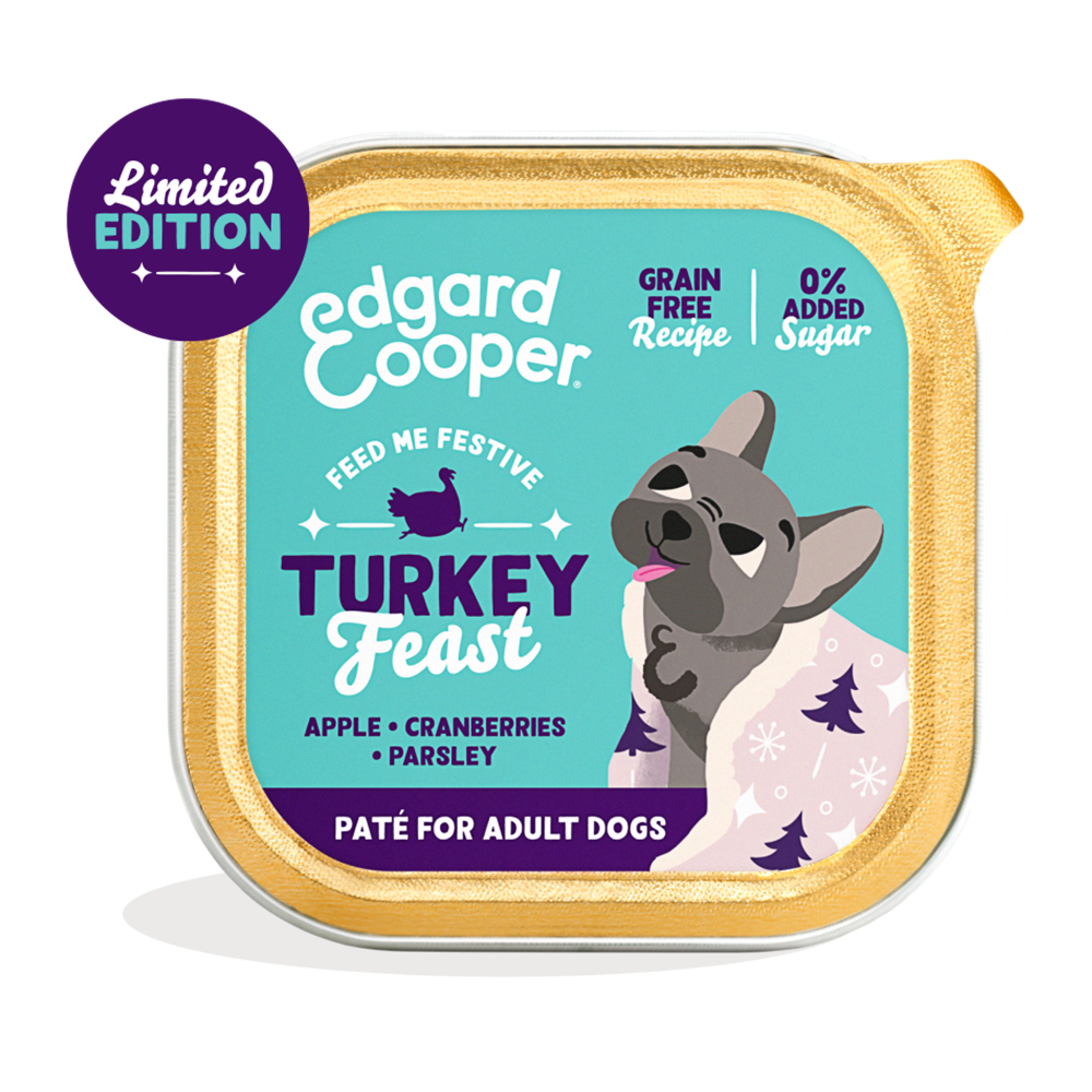 Edgard & Cooper Festive hond kuipje kalkoen 150 gram.