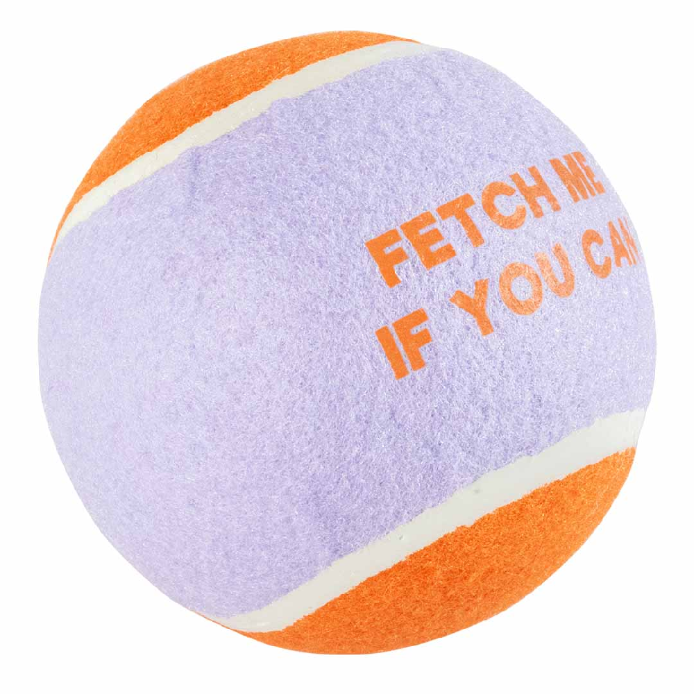Tennisbal FETCH ME XL 12,7cm paars/oranje