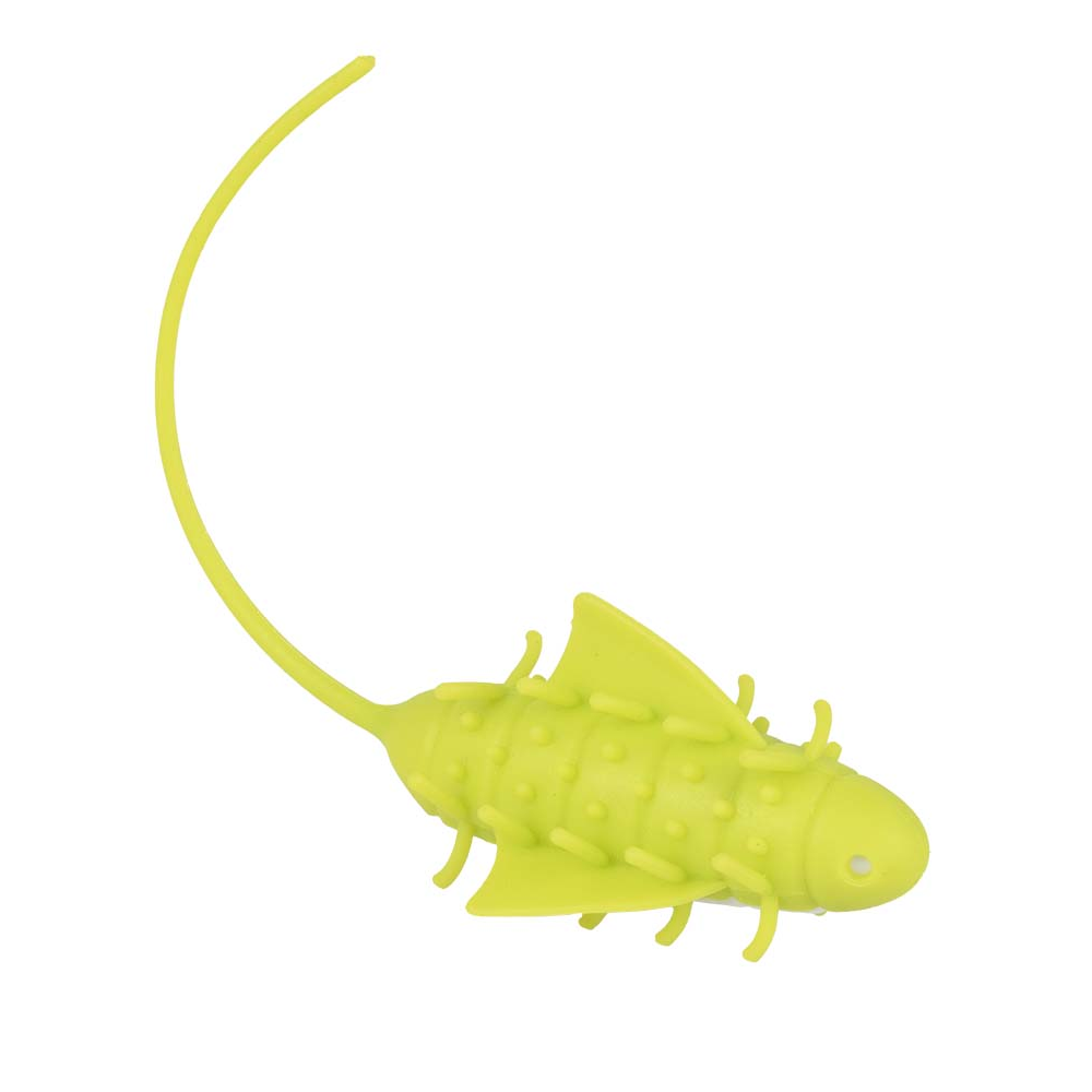 Interactief Kattenspeeltje Buzzin Bug – Groen – trillend kattenspeeltje met bewegende pootjes (7,5 x 4,2 x 4,2 cm)