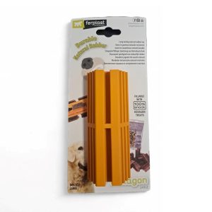 Ferplast Hexagon Large – stevig kauwspeeltje voor grote honden van natuurlijk rubber, 13x5 cm