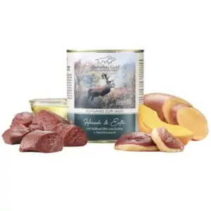 Hubertus Gold Aufgang zur Jagd Hert en Eend 800 gram natvoer voor honden