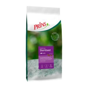 Zak Prins VitalCare Sterilised 10kg kattenbrokken voor gesteriliseerde volwassen katten.