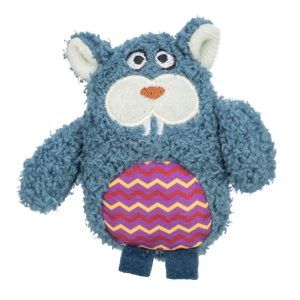 Kattenspeelgoed Monster pluche 11 cm met kattenkruid (catnip), zacht polyester kattenspeeltje.