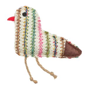 Trixie kattenspeelgoed vogel 11 cm van polyester met catnip (kattenkruid),