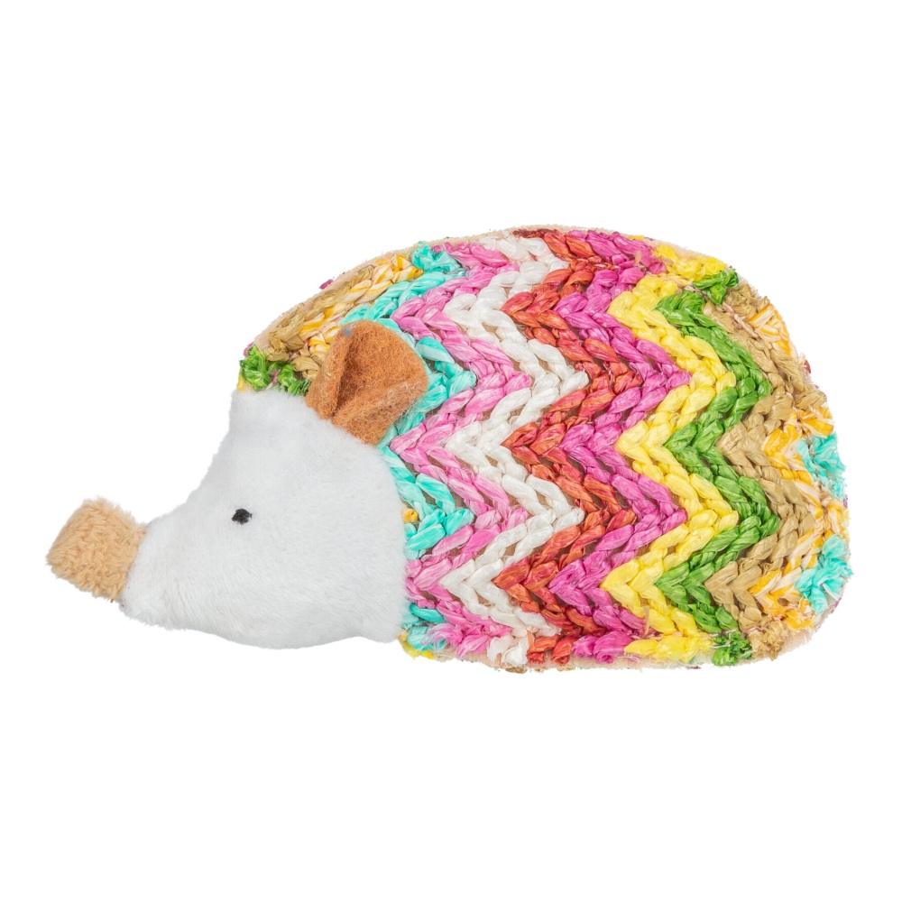 Kattenspeelgoed egel 13 cm van polyester met catnip (kattenkruid),