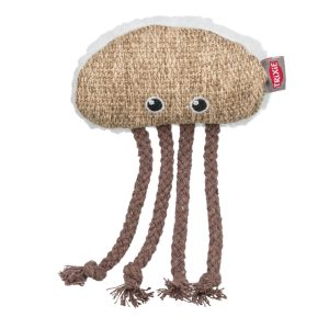 Kattenspeelgoed kwal 14 cm van pluche (polyester) met kattenkruid/catnip