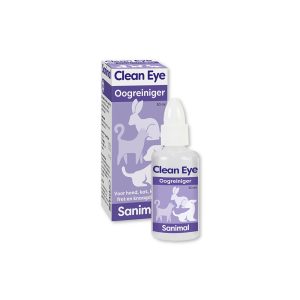Sanimal Clean Eye Oogreiniger 30 ml voor hond en kat in druppelflacon