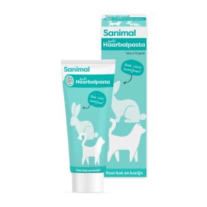 Sanimal Anti Haarbalpasta 70 gram tube voor katten tegen haarballen