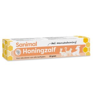 Sanimal Honingzalf 20 gram tube voor huidverzorging bij hond en kat