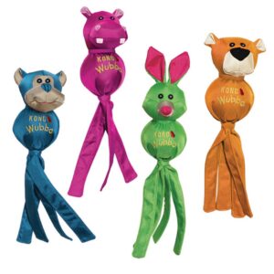 KONG Wubba Ballistic Friend Large 36 cm assorti hondenspeelgoed met pieper en flapstaarten