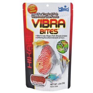 Hikari Tropical Vibra Bites 35 gram visvoer – langzaam zinkend voer als rode muggenlarven