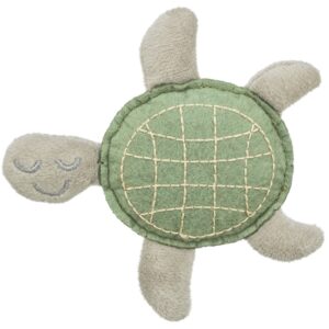 kattenspeelgoed schildpad vilt met kattenkruid 12 cm voor katten