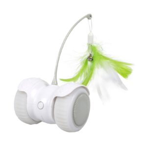 Cat Chaser wit groen elektronisch kattenspeeltje met afstandsbediening