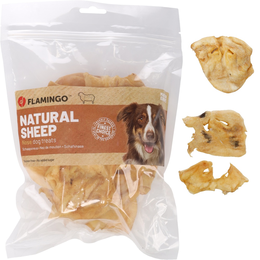 Schapenneus 150 gram hondensnack – natuurlijke snack glutenvrij zonder toegevoegde suikers