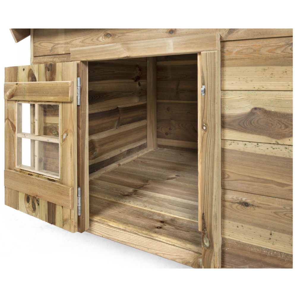 Detail: Voldux Hondenhok Naud 201x113x110 cm stevig houten hondenhok voor buitengebruik