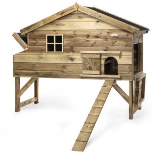 Voldux Kippenhok Jasper XL 204x90x165 cm houten kippenhok met legnest en zitstok