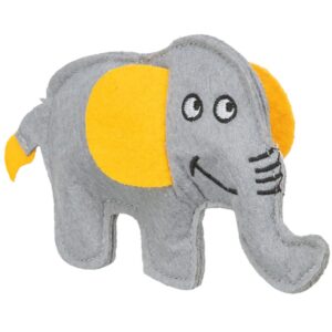 kattenspeelgoed olifant vilt 15 cm met kattenkruid voor katten