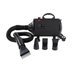 Hondenföhn waterblazer zwart met opzetstukken