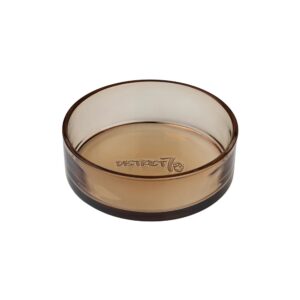 Glazen kattenvoerbak champagne 230 ml DAWN ondiepe voerbak voor katten