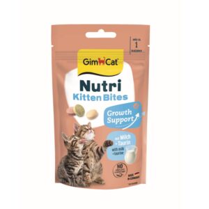 GimCat Nutri Kitten Bites 40 gram kattensnack met melk en taurine voor kittens