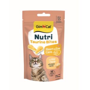 GimCat Nutri Taurine Bites 40 gram kattensnack met kaas en taurine voor vitaliteit