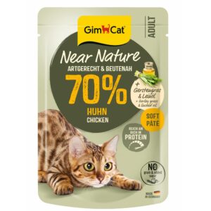 GimCat Near Nature Kip 85 gram graanvrij natvoer met 70 procent kip