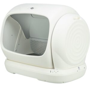 Trixie zelfreinigende kattenbak XL 63x57x51cm automatische kattenbak met grote opening en opvangbak voor uitwerpselen