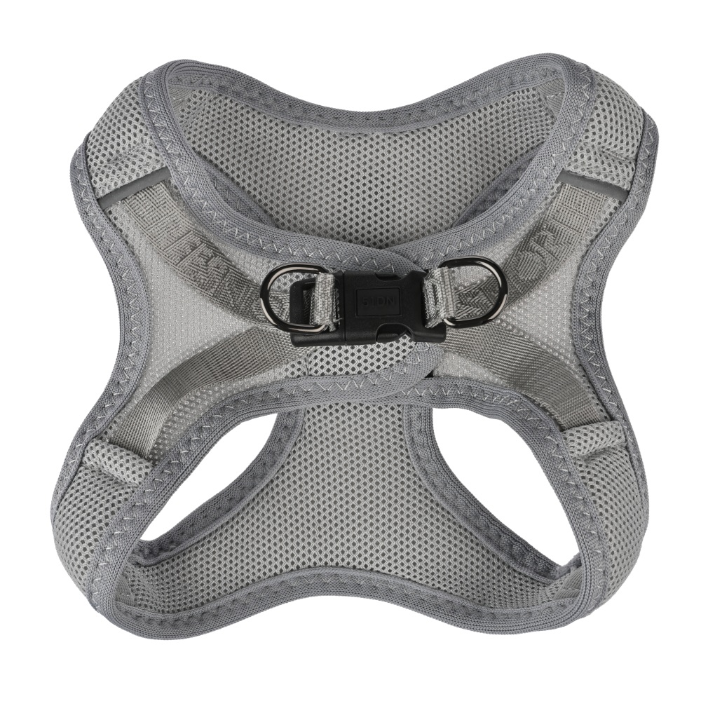 Y-tuig instap ademend lichtgrijs XXXS borstomvang 23-29cm nekomvang 18-24cm - Afbeelding 3