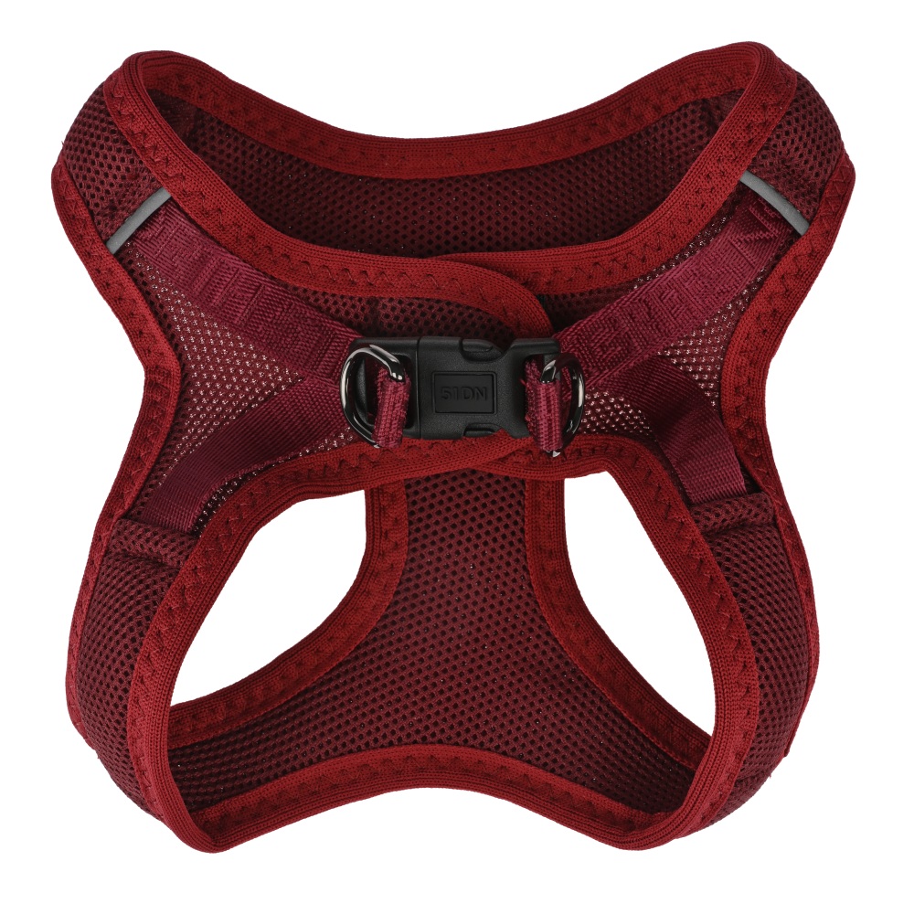 Y-tuig instap ademend rood M borstomvang 44-51cm nekomvang 35-42cm - Afbeelding 3