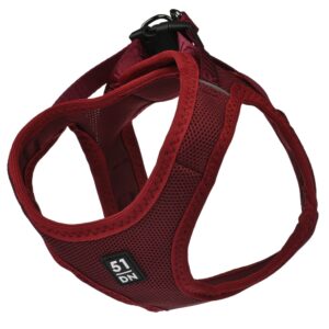 Y-tuig instap ademend rood M borstomvang 44-51cm nekomvang 35-42cm