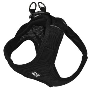 Y-tuig instap ademend zwart XXXS borstomvang 23-29cm nekomvang 18-24cm
