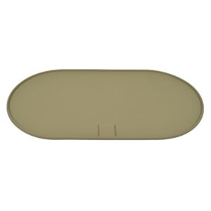Siliconen placemat khaki voor onder voerbakken van honden en katten