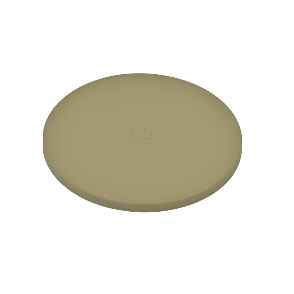 Deksel siliconen kattenvoerbak khaki 18cm voor het afdekken van kattenvoerbakken en ontdooien van diepvriesvoer