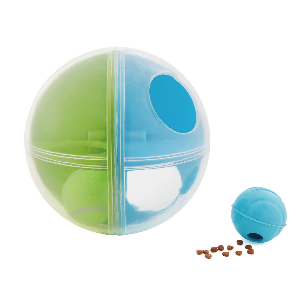 Nina Ottoson A-Maze ball groen 23cm level 2 hondenpuzzel en voerdispenser