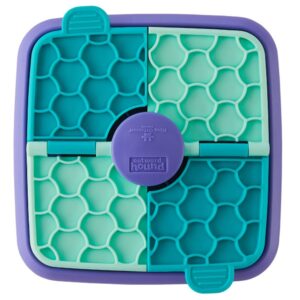 Nina Ottosson Lick N’Flip 19x19x5cm hondenpuzzel met likmat slow feeder en draaibare flapjes voor snacks
